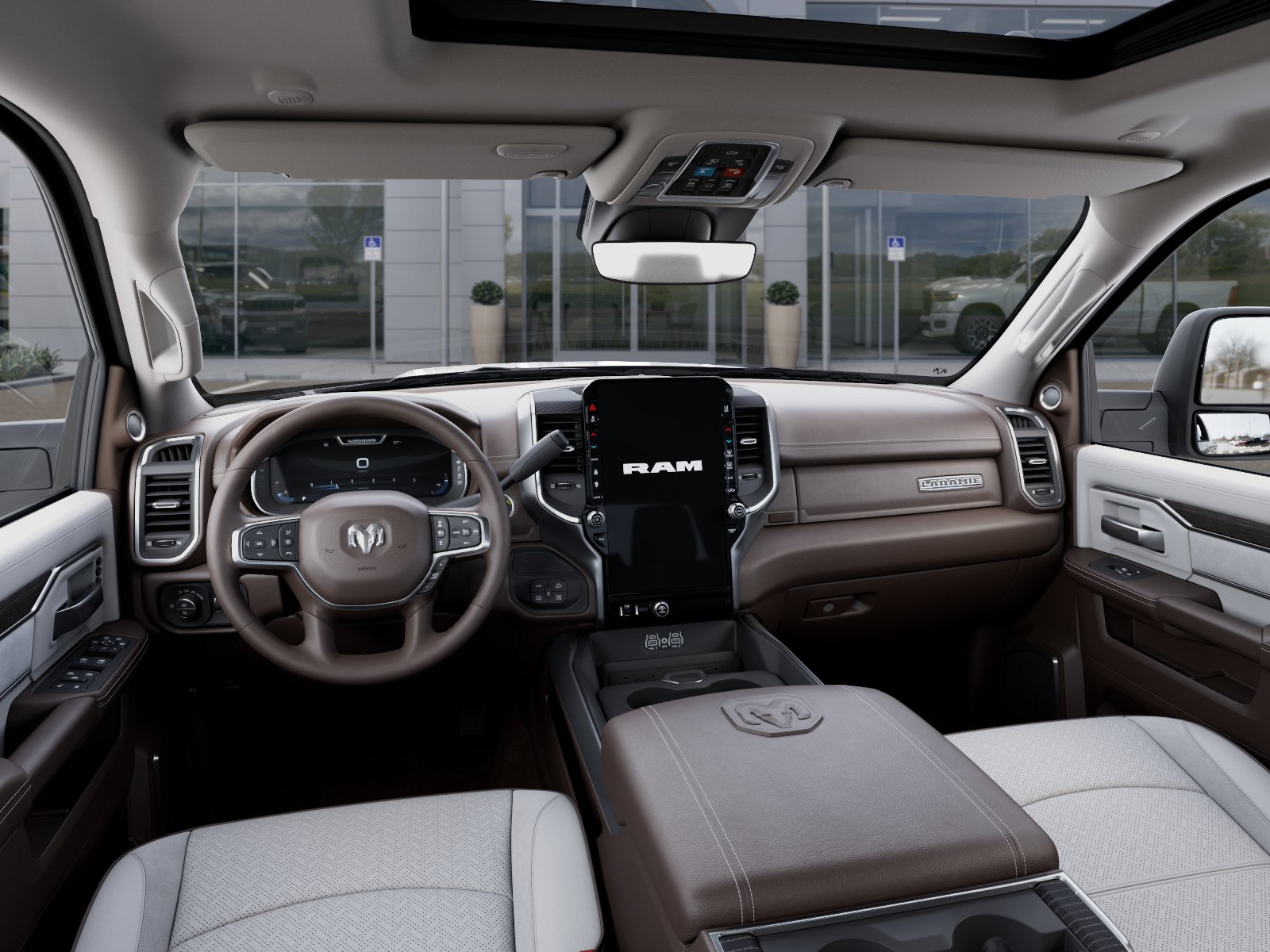 New 2025 Diamond Black Crystal Pearl-Coat Exterior Paint RAM Laramie image 56