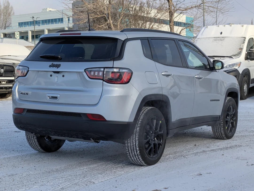 New 2026 Silver Jeep North - - 4x4 - Altitude Special Edition 18 Black Wheels & More! image 8
