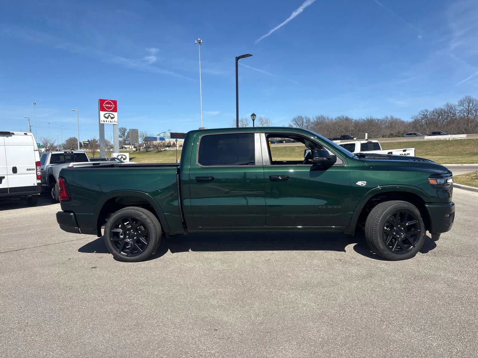 New 2026 Serrano-Green Metallic Exterior Paint RAM Laramie image 10