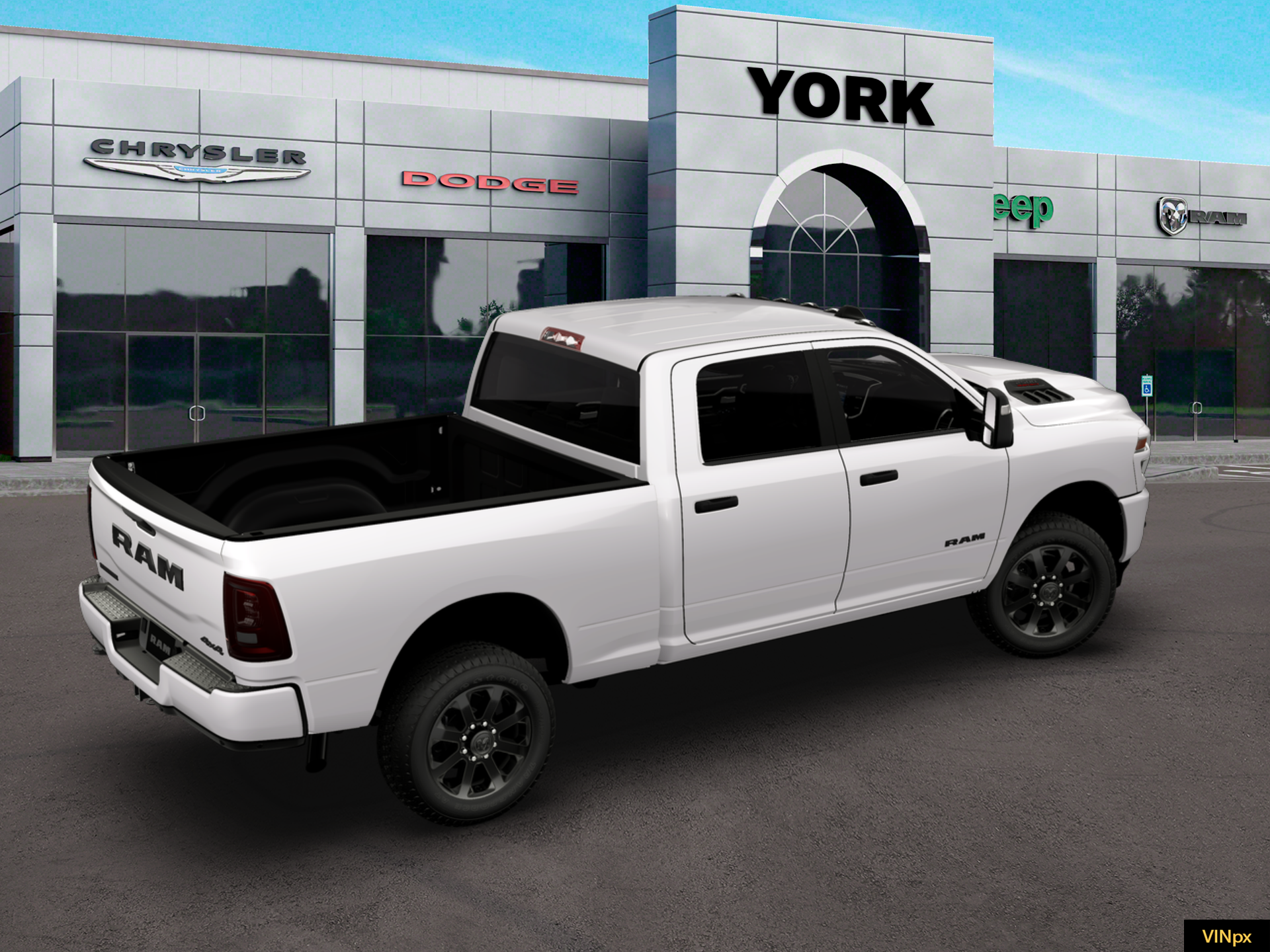 New 2026 Bright White Clear-Coat Exterior Paint RAM BIG HORN image 20