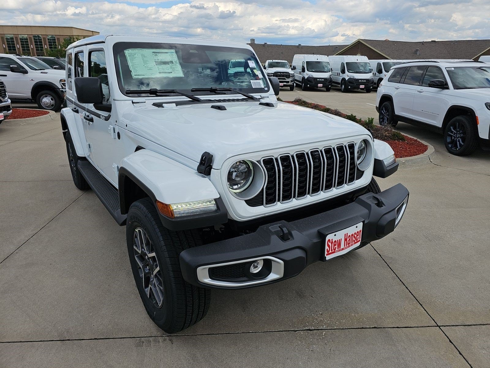 New 2026 Bright White Clearcoat Jeep Sahara image 7