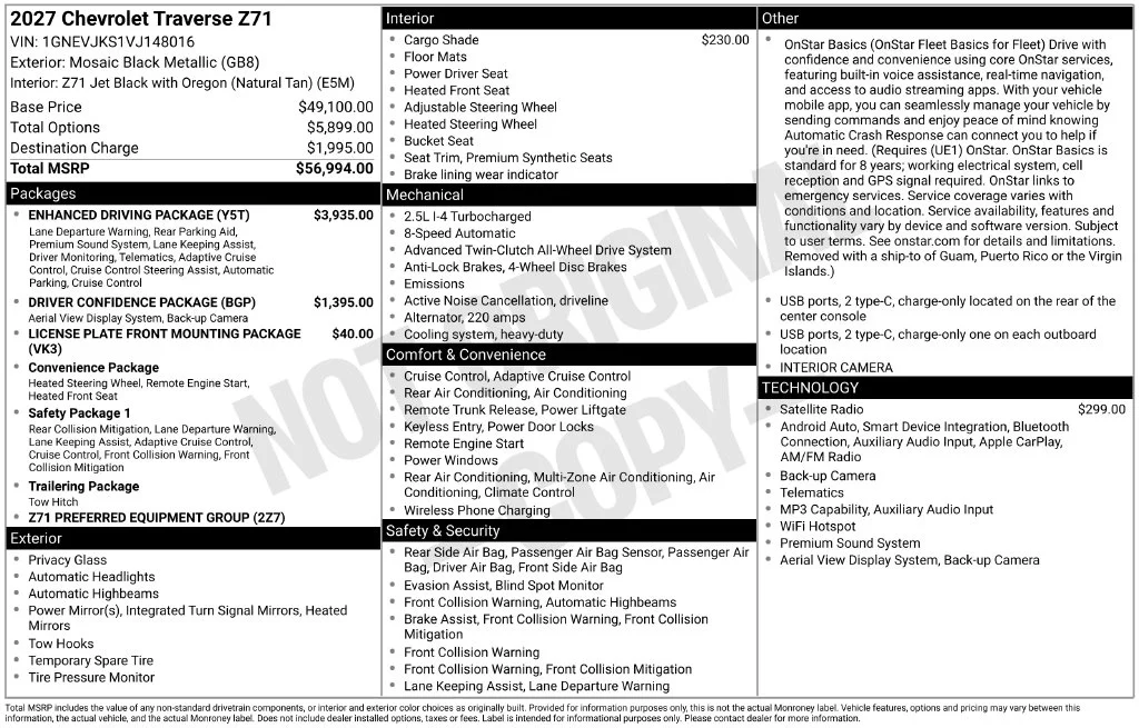 New 2027 Black Chevrolet Z71 image 39