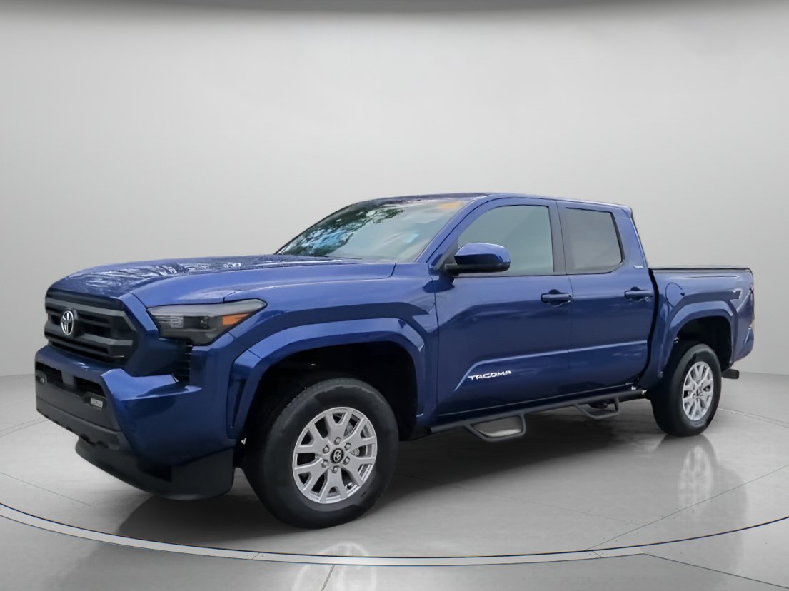 Used 2025 Blue Crush Metallic Toyota SR5 Crew Cab Pickup image 8