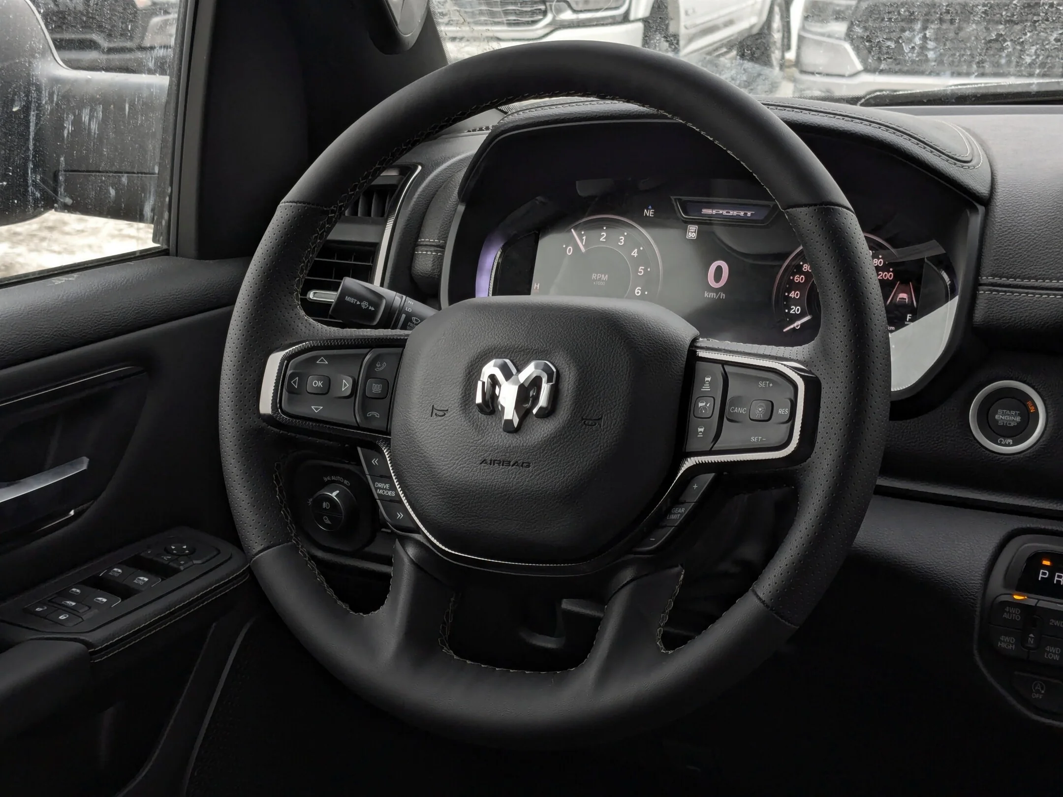 New 2026 Black RAM Sport - - Pano Sunroof - Sport Perf Hood - Anti-Spin Rear Axle - Trailer Brake Control & More! image 16