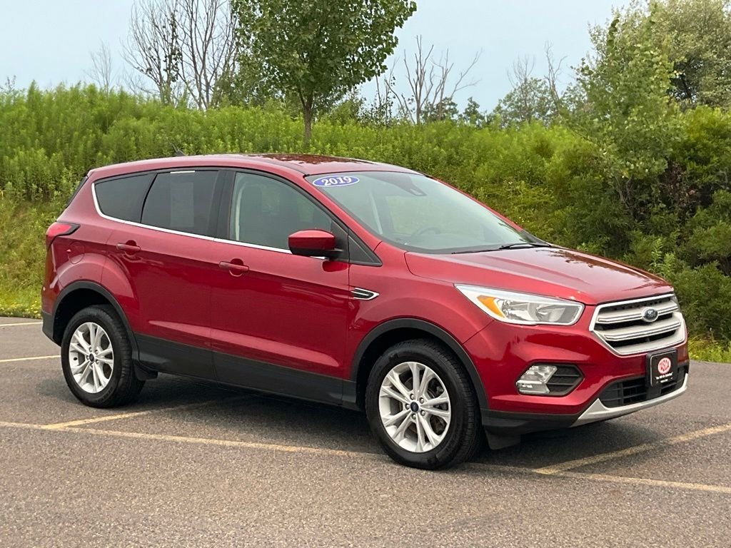 Certified Used 2019 Ruby Red Metallic Ford SE image 1