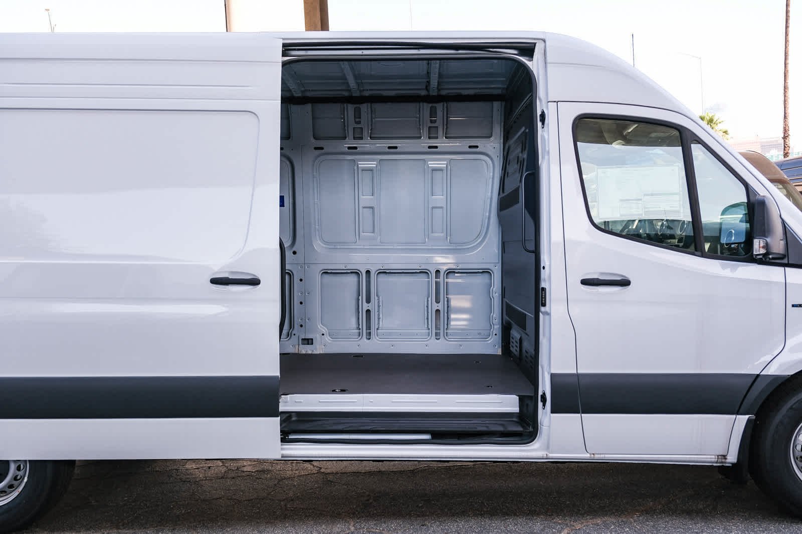 New 2025 Arctic White Mercedes-Benz Cargo 170 WB High Roof RWD Electric Motor image 15