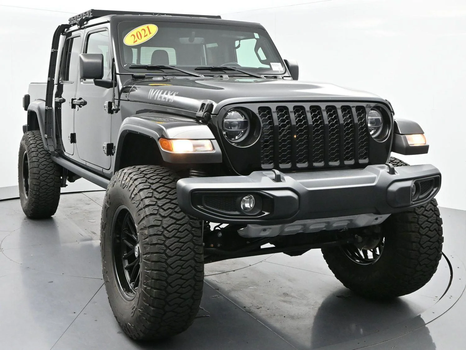 Used 2021 Black Clearcoat Jeep Willys image 2