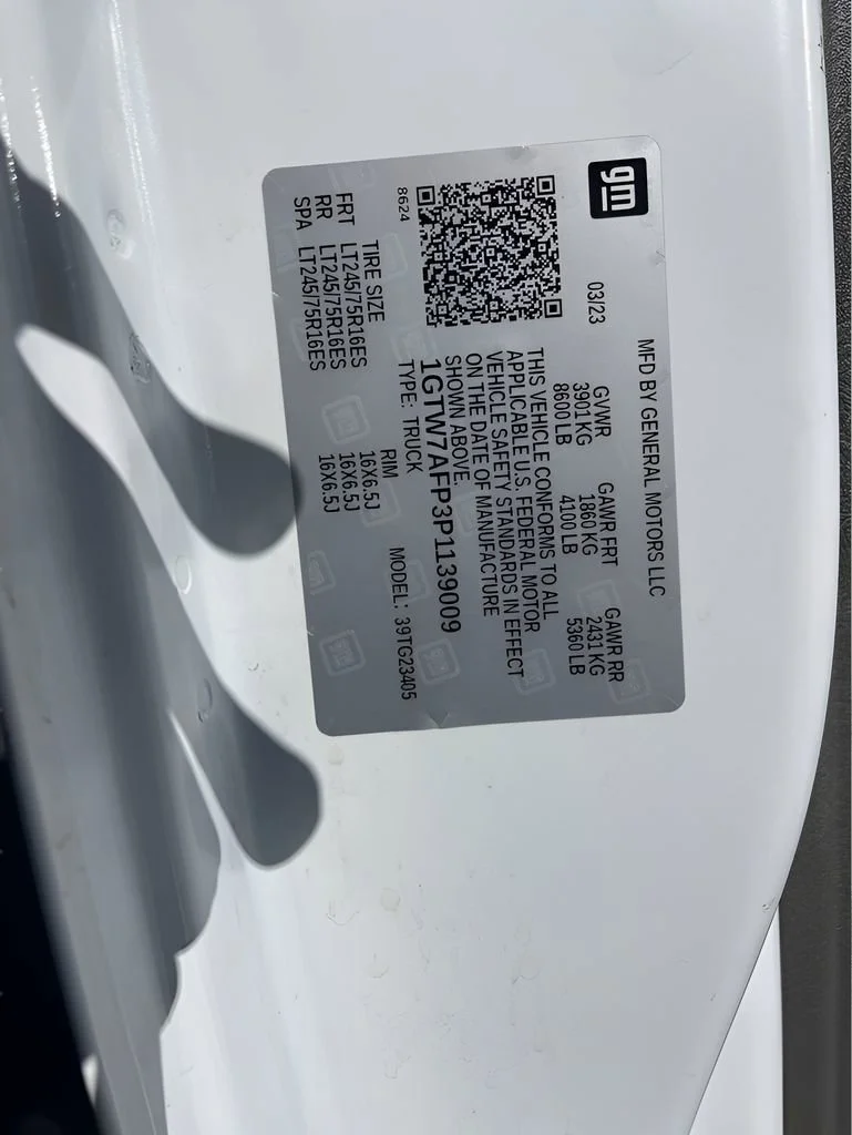 Used 2023 Summit White GMC Work Van image 24