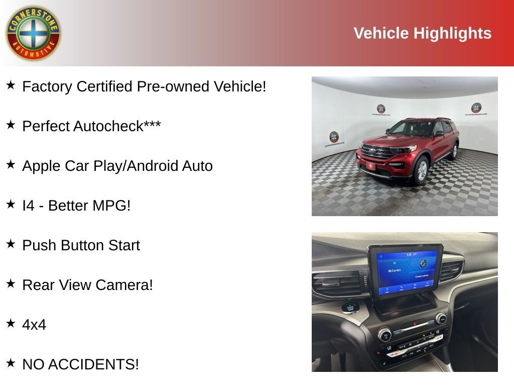 Certified 2020 Ford Explorer XLT with VIN 1FMSK8DHXLGB44809 for sale in Elk River, Minnesota