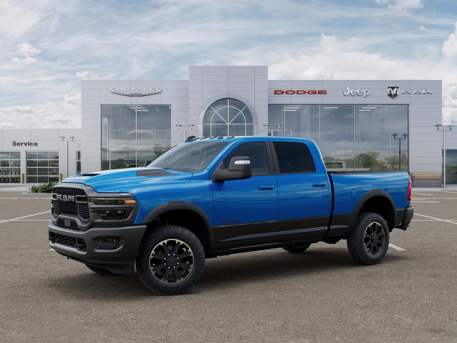 New 2026 Hydro Blue Pearl-Coat Exterior Paint RAM Rebel image 28