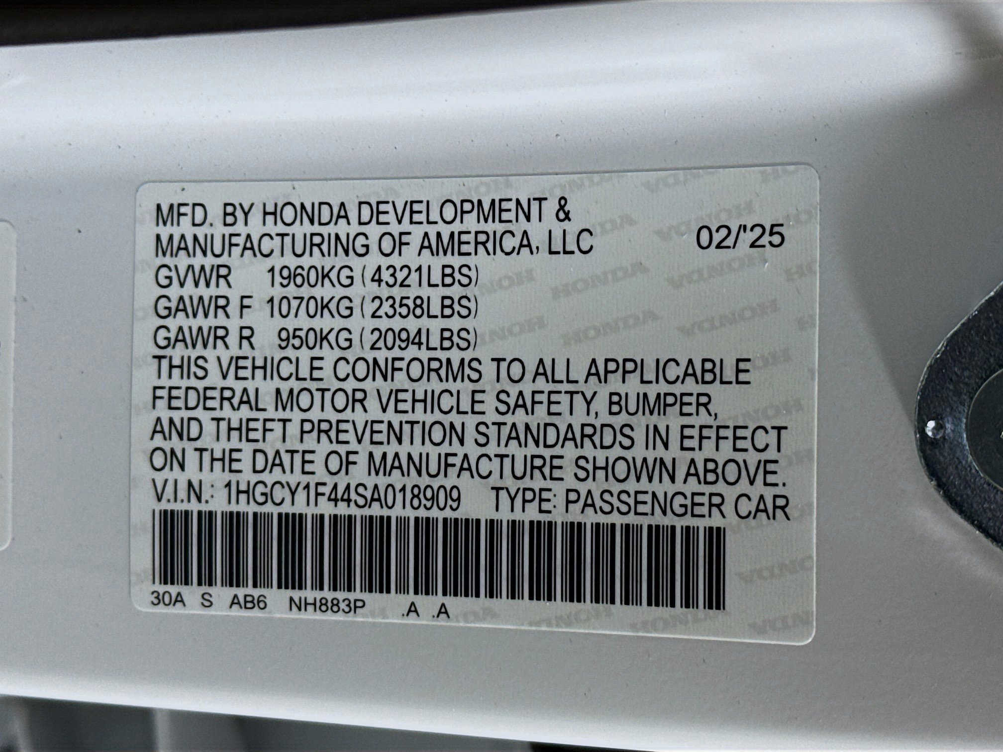 2025 Honda Accord SE - Photo 29