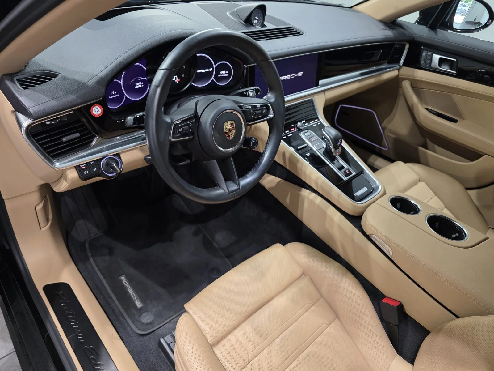 Used 2023 Jet Black Metallic Porsche 4 Platinum Edition AWD image 7