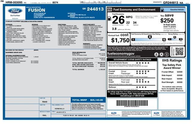 Used 2016 Gray Ford SE image 2