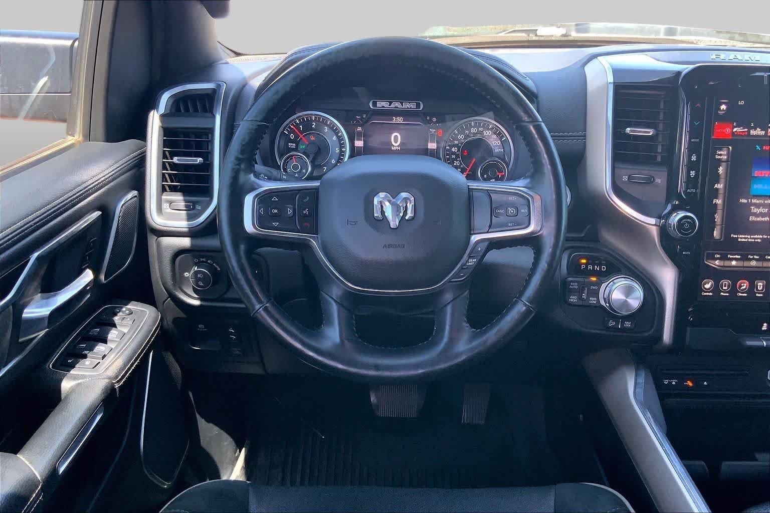 Used 2019 Diamond Black Crystal Pearlcoat Ram Laramie image 6