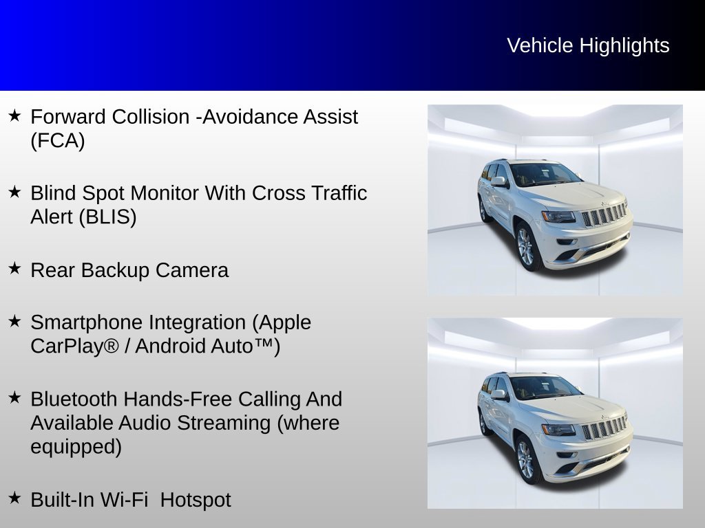Used 2016 White Jeep Summit image 4