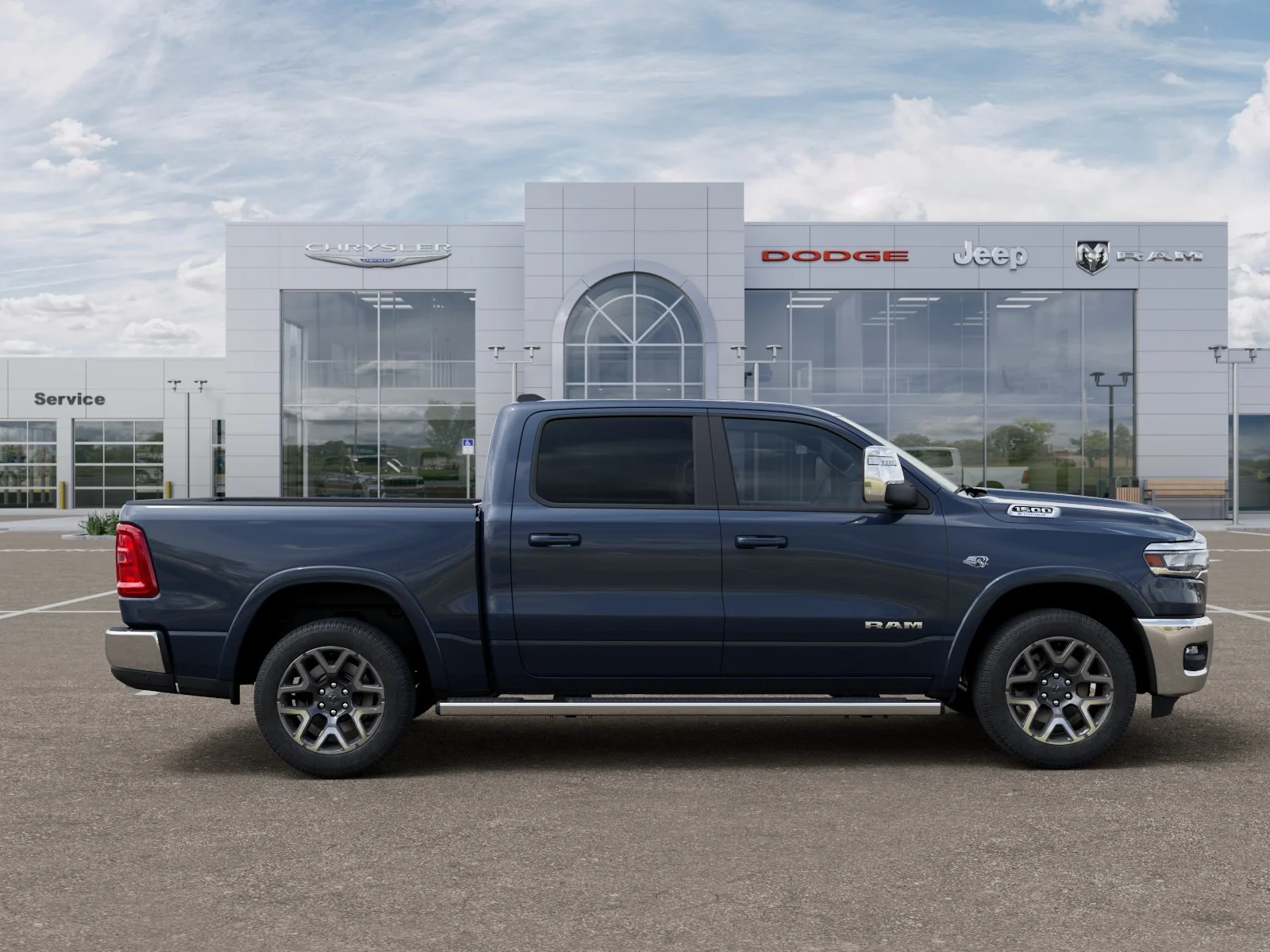 New 2026 Forged Blue Metallic Exterior Paint RAM Laramie image 47
