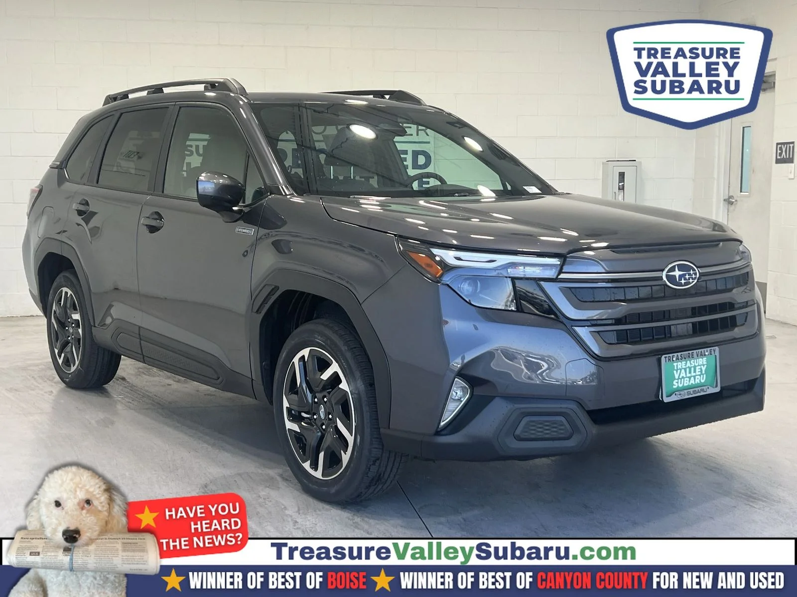New 2026 MAGNETITE GRAY METALLIC Subaru Premium Hybrid image 1