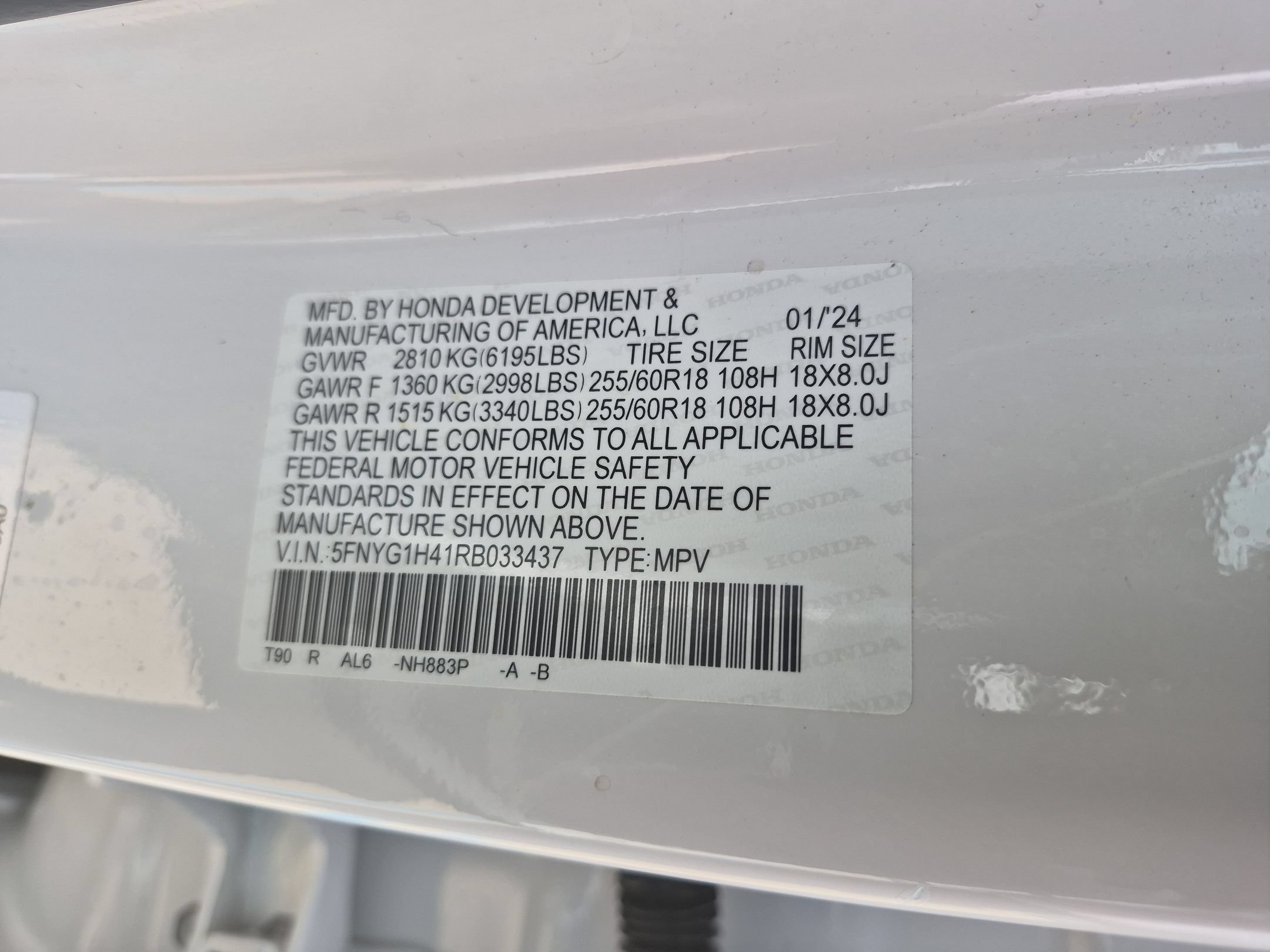 2024 Honda Pilot EX-L - Photo 34