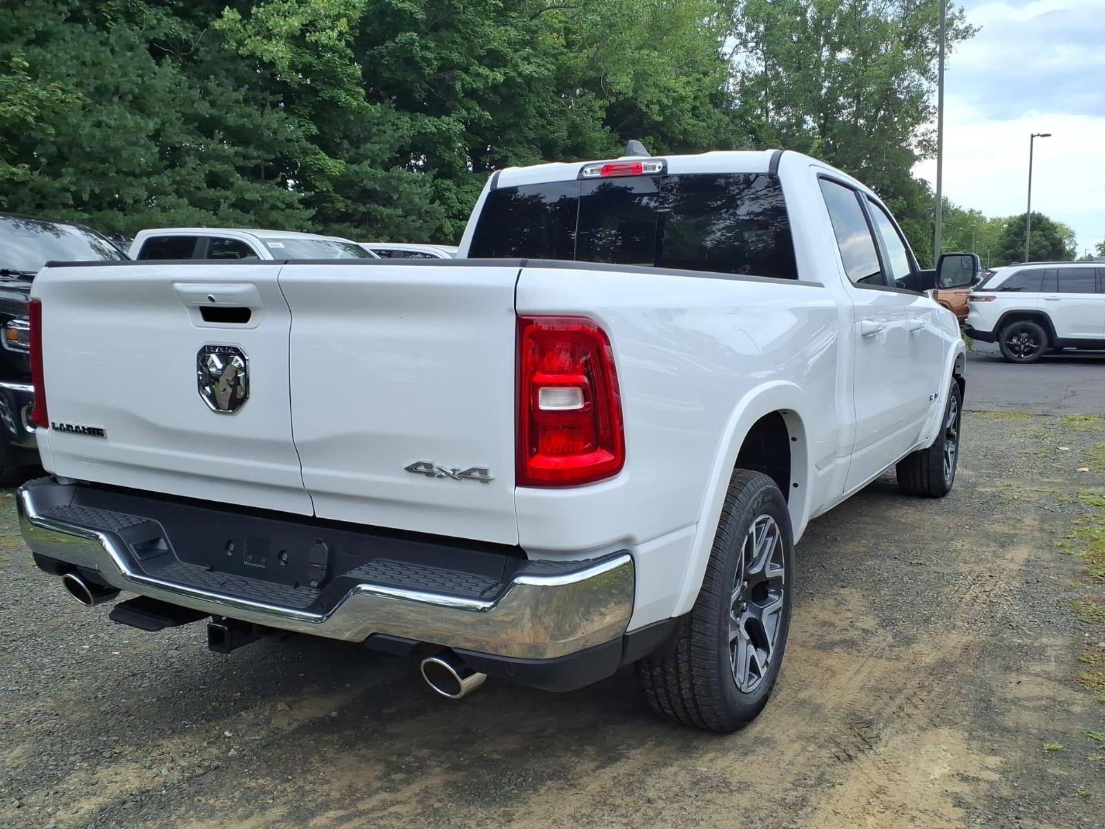 New 2026 Bright White Clear-Coat Exterior Paint RAM Laramie image 3