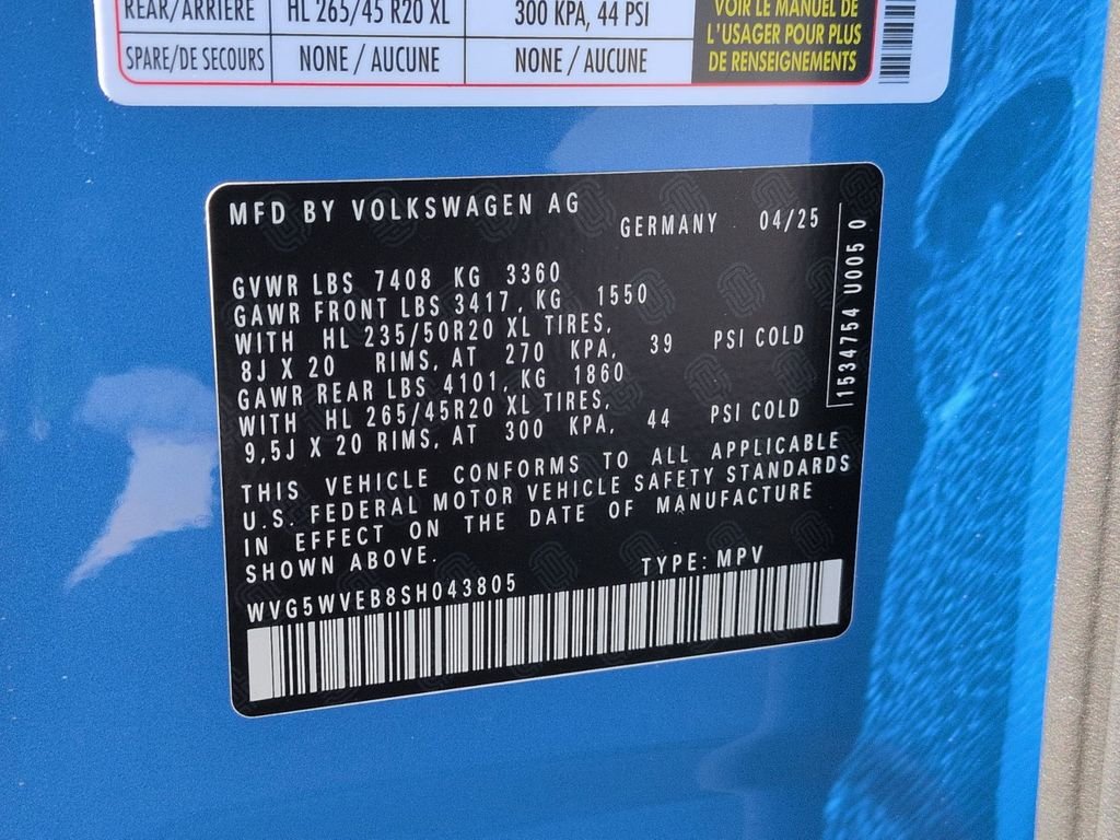 New 2025 Blue Volkswagen 1st Edition image 24
