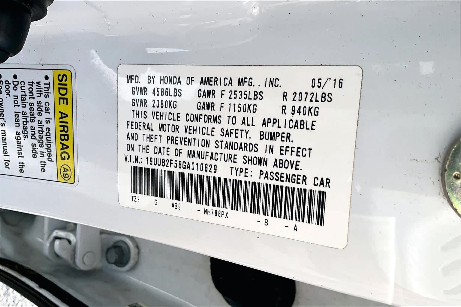 Used 2016 Bellanova White Pearl Acura V6 Tech image 33