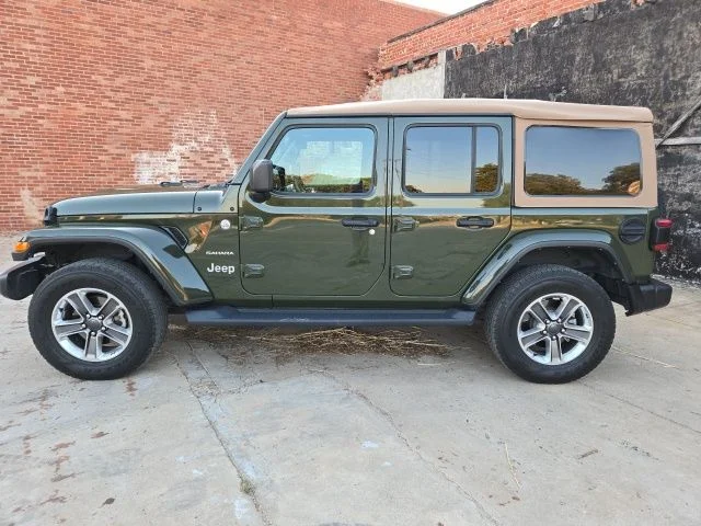 Used 2021 Sarge Green Clearcoat Jeep Unlimited Sahara image 4