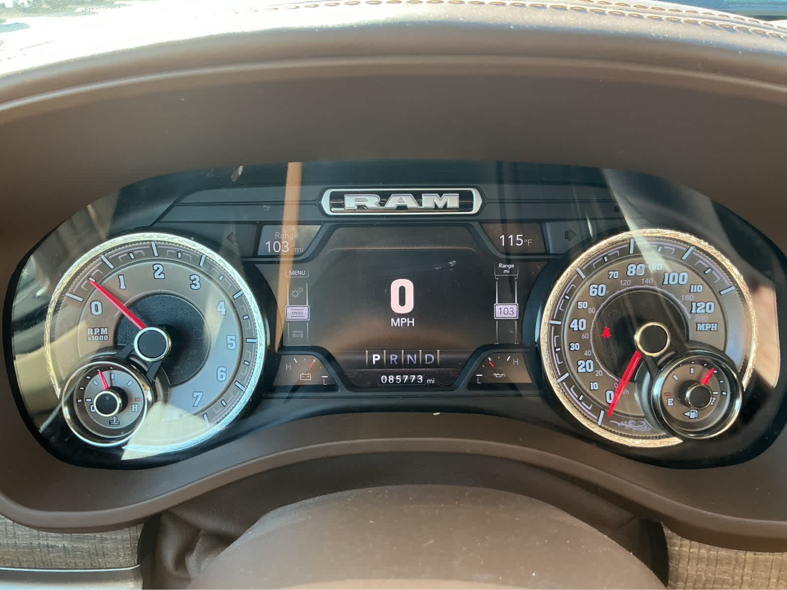 Used 2020 Walnut Brown Metallic Clearcoat Ram Longhorn image 28