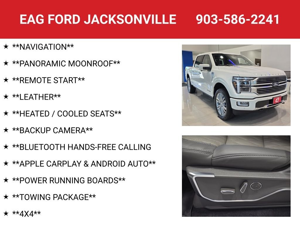 New 2026 Star White Metallic Tri-Coat Ford Platinum® image 4