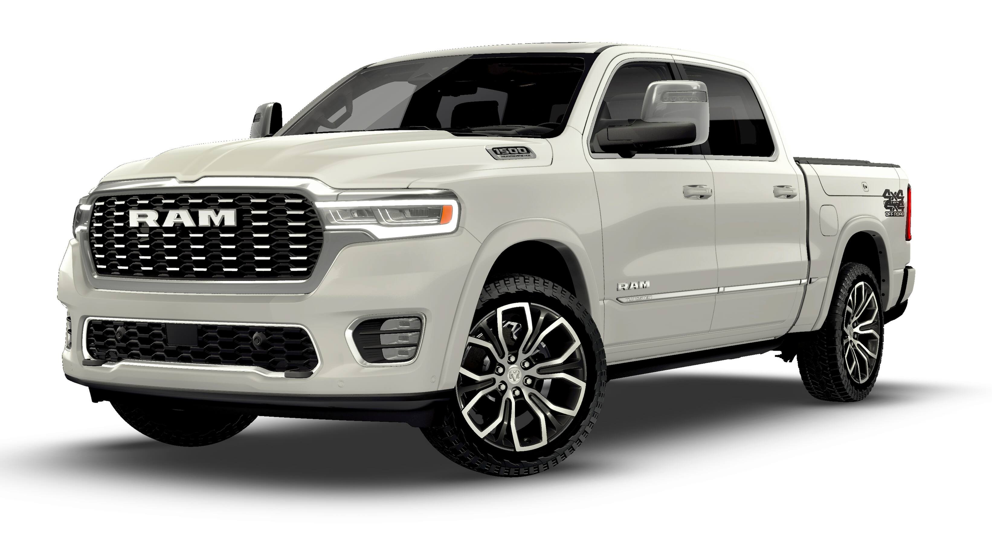 New 2026 Ivory White Tri-Coat Pearl-Coat Exterior Paint RAM Tungsten image 13