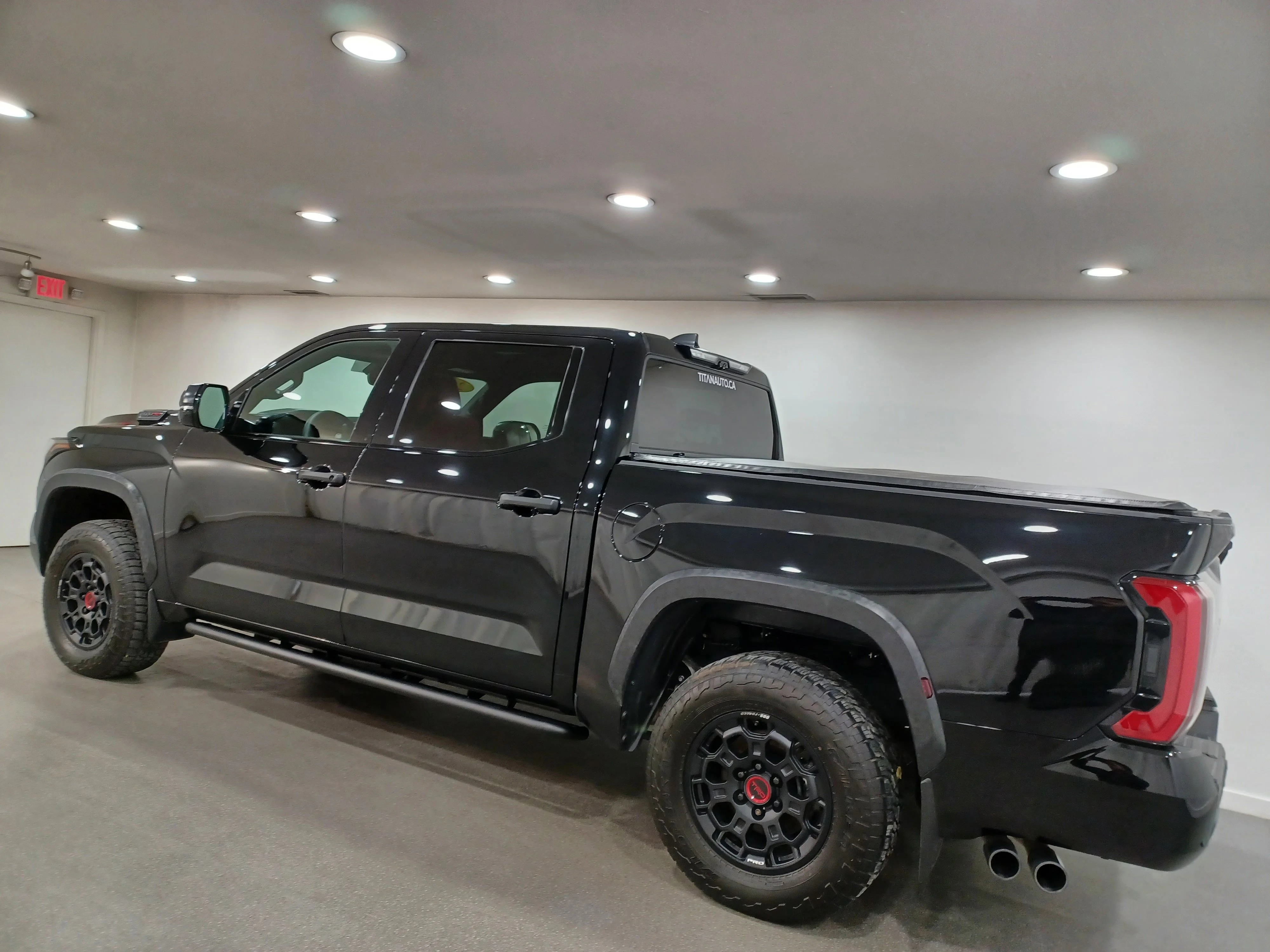 Certified Used 2025 Midnight Black Metallic Toyota TRD Pro Hybrid*i-FORCE MAX | 360 Cam | Pano Roof | Cooled Leather | Htd Wheel | Lane Keep Assist image 7