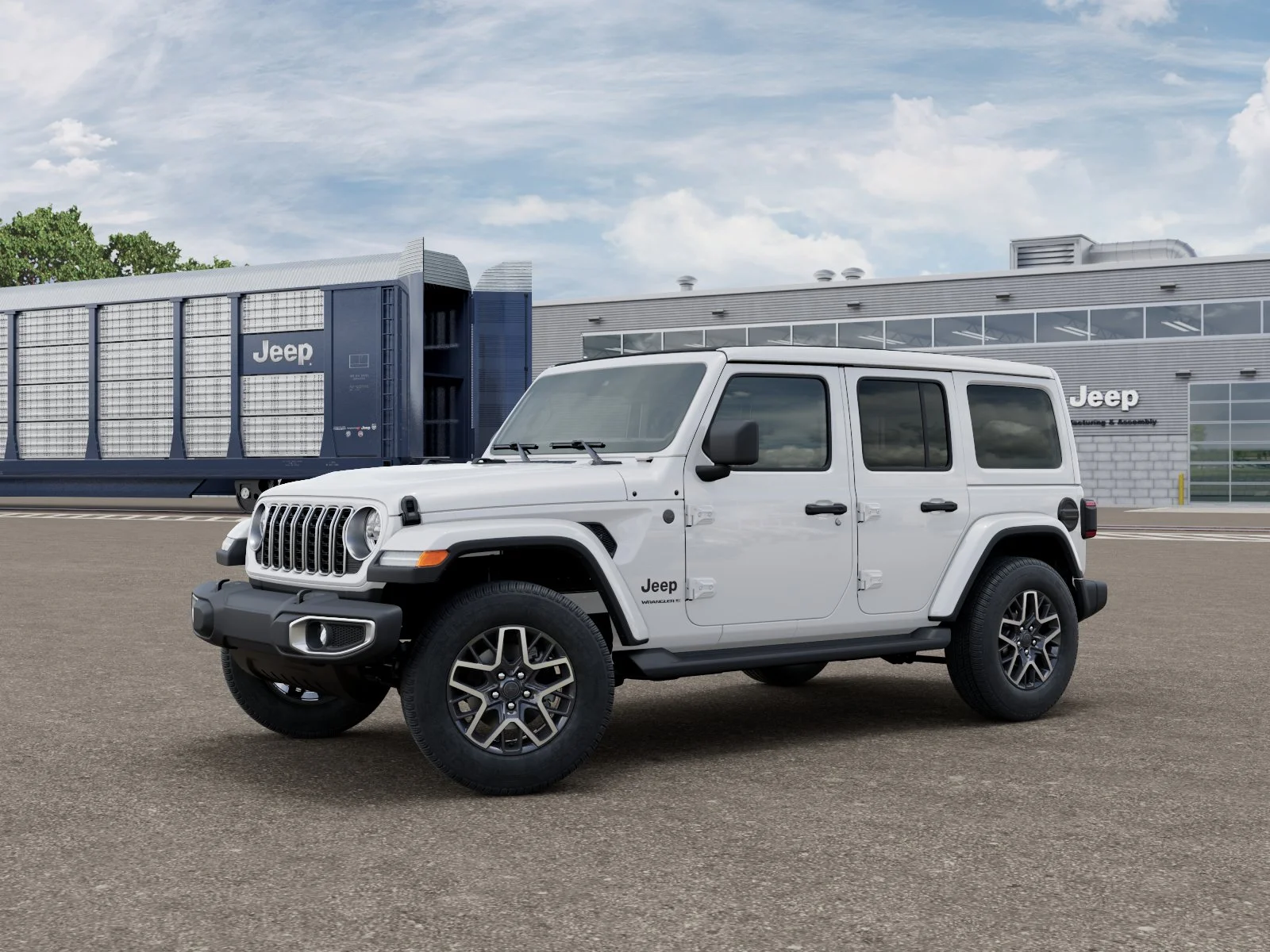 New 2027 Bright White Clearcoat Jeep Sahara image 1
