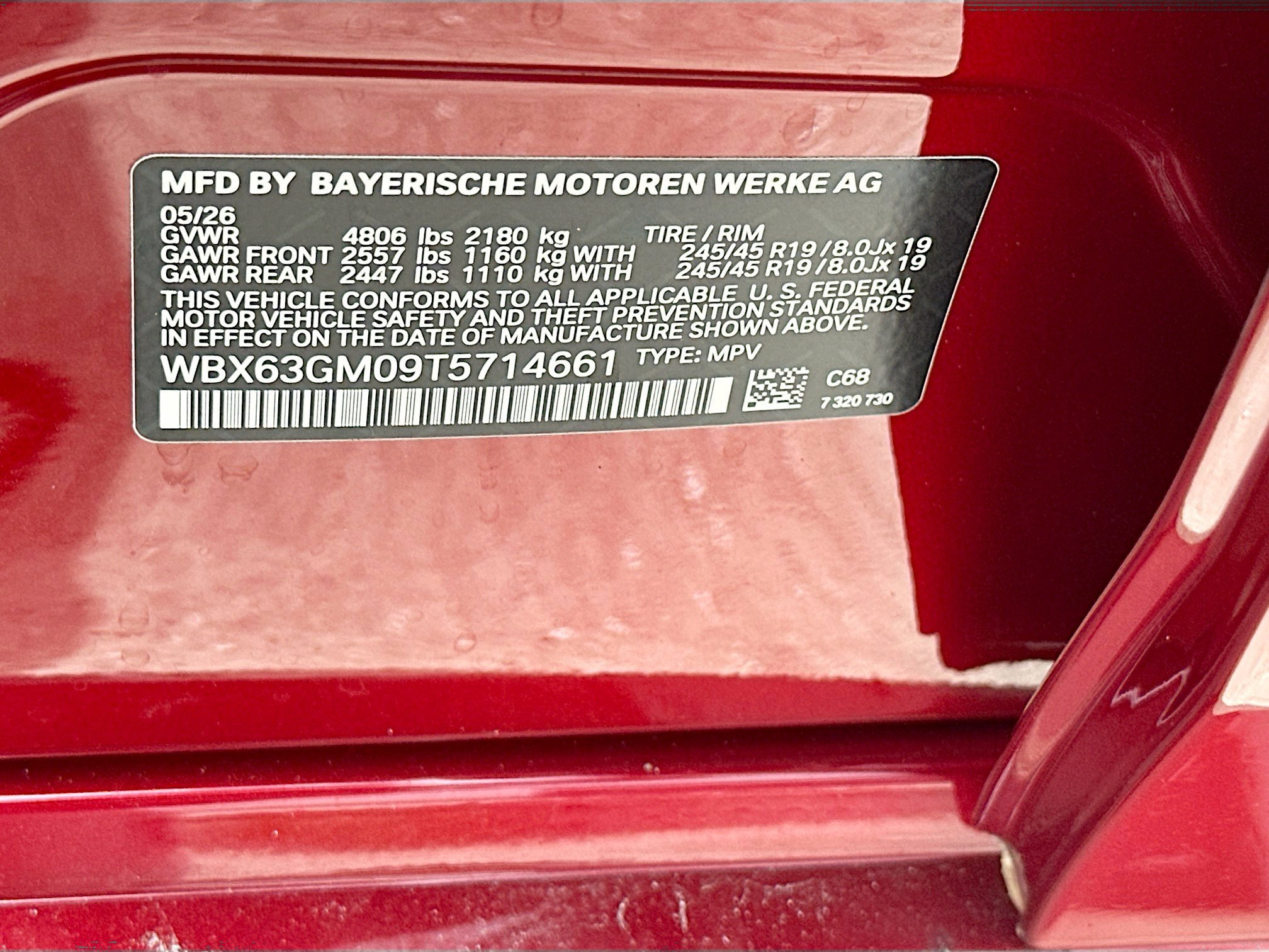 New 2026 Vegas Red Metallic BMW xDrive28i image 22