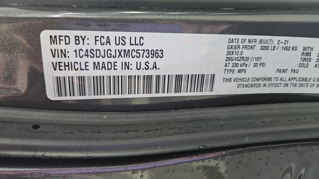 Used 2021 Granite Metallic Clearcoat Dodge SRT 392 image 30