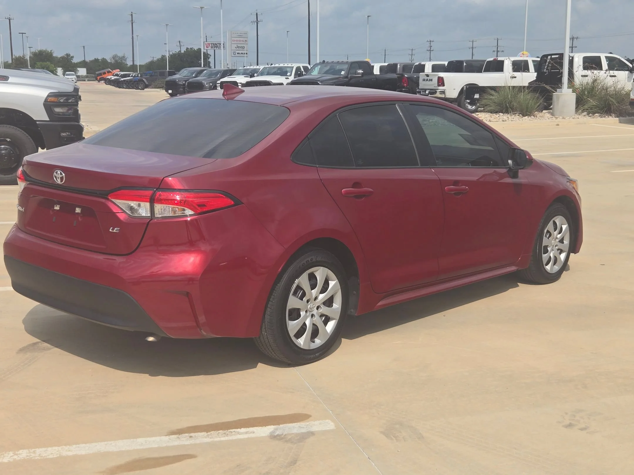 Used 2024 Red Toyota LE image 3