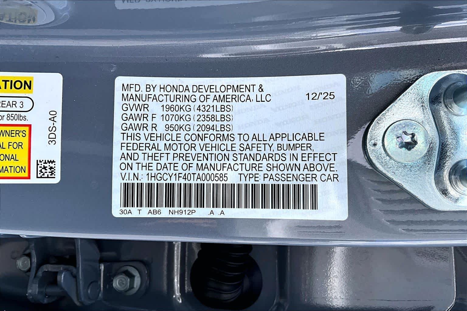 2026 Honda Accord SE - Photo 33