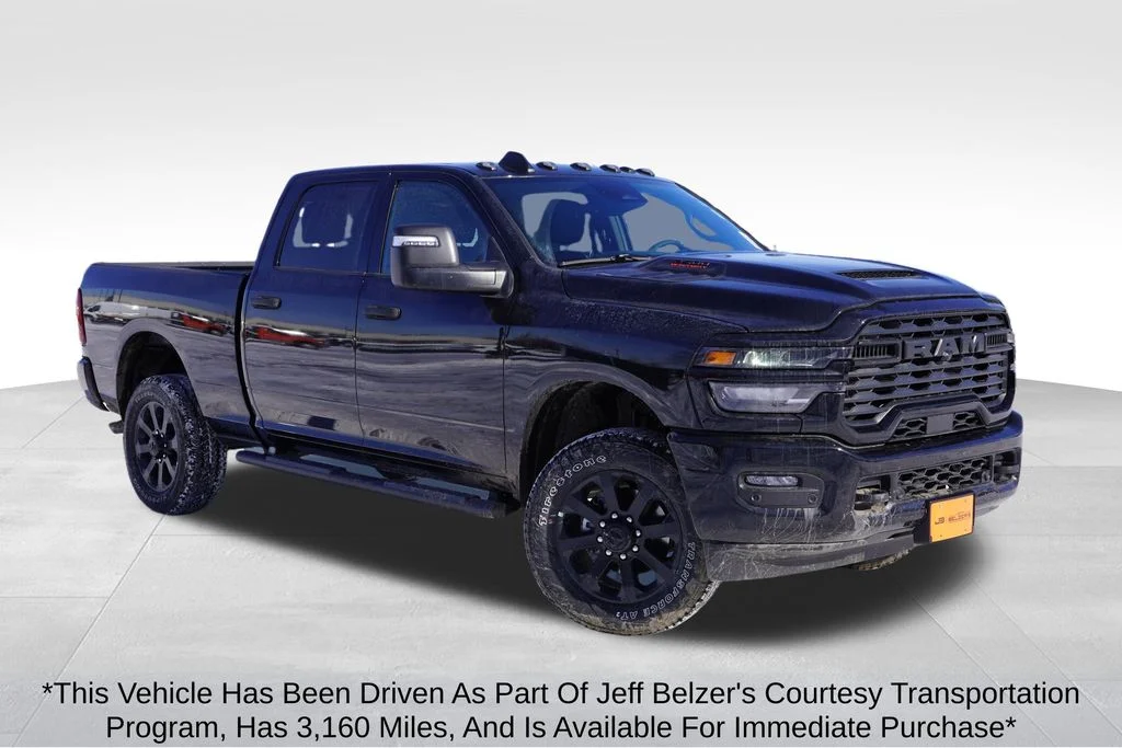 New 2026 Diamond Black Crystal Pearlcoat RAM Tradesman image 1