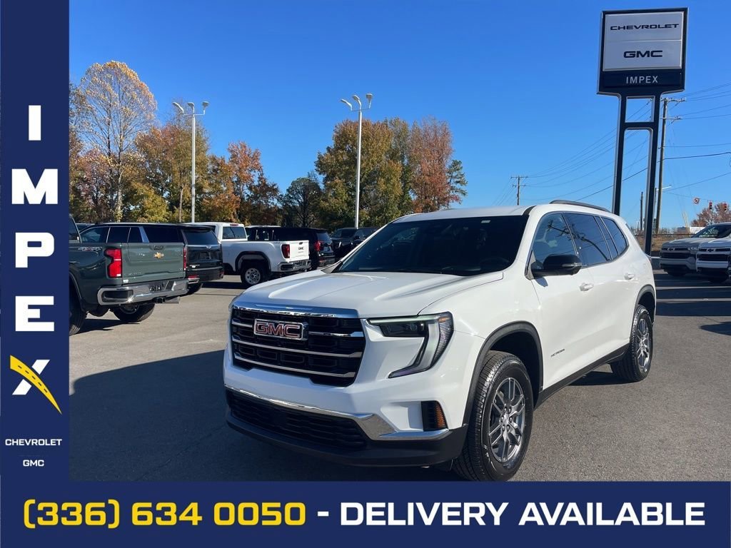 Summit White 2025 GMC Acadia Elevation FWD SUV / Crossover Front-Wheel Drive
