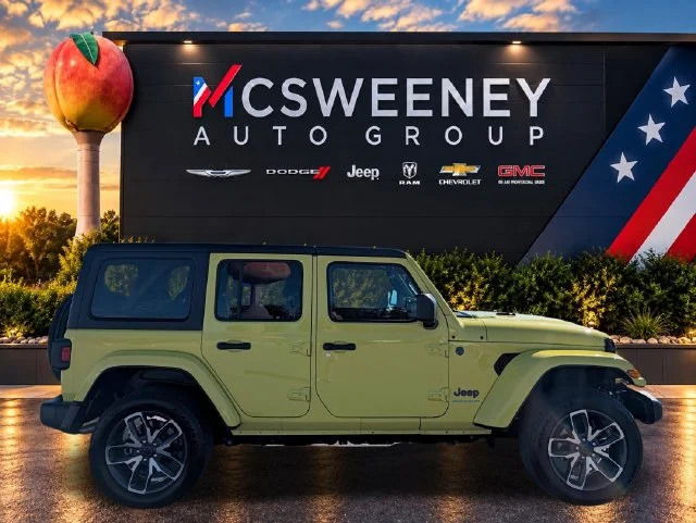Used 2024 Yellow Jeep Sport S 4xe image 6