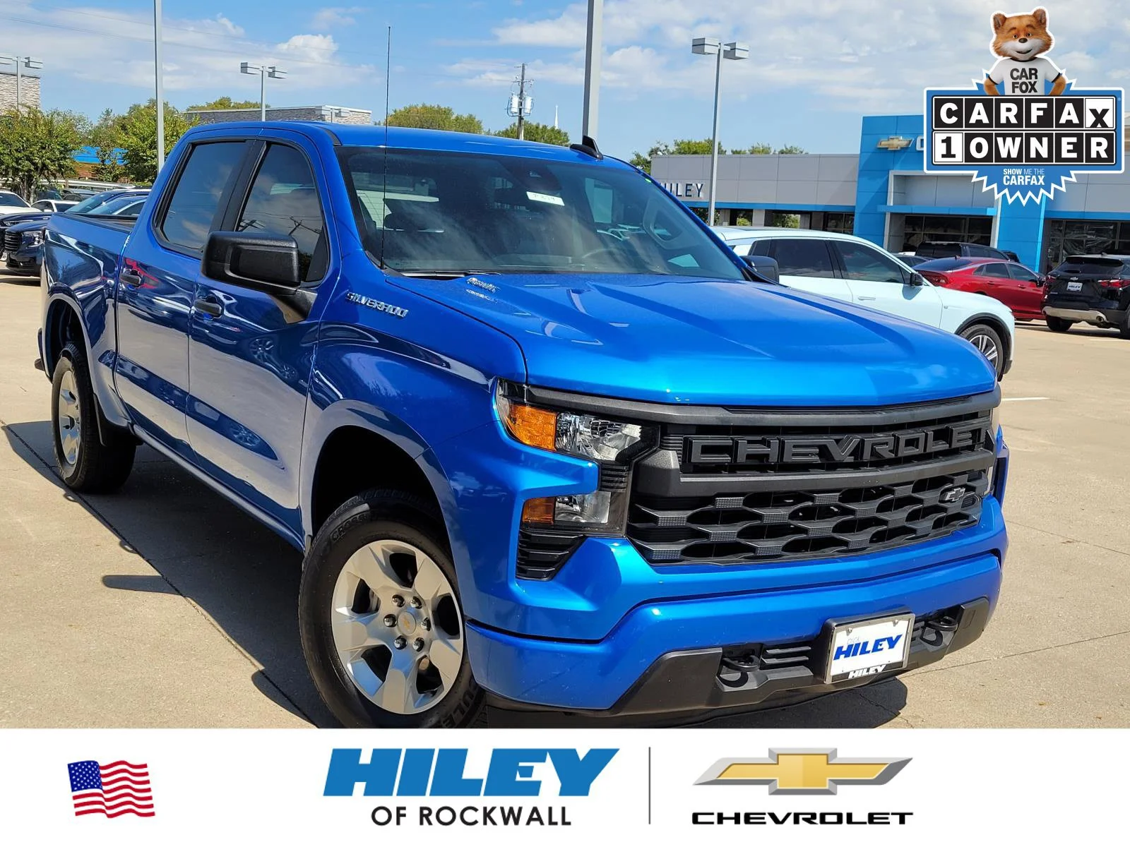 Used 2025 Riptide Blue Metallic Chevrolet Custom image 1