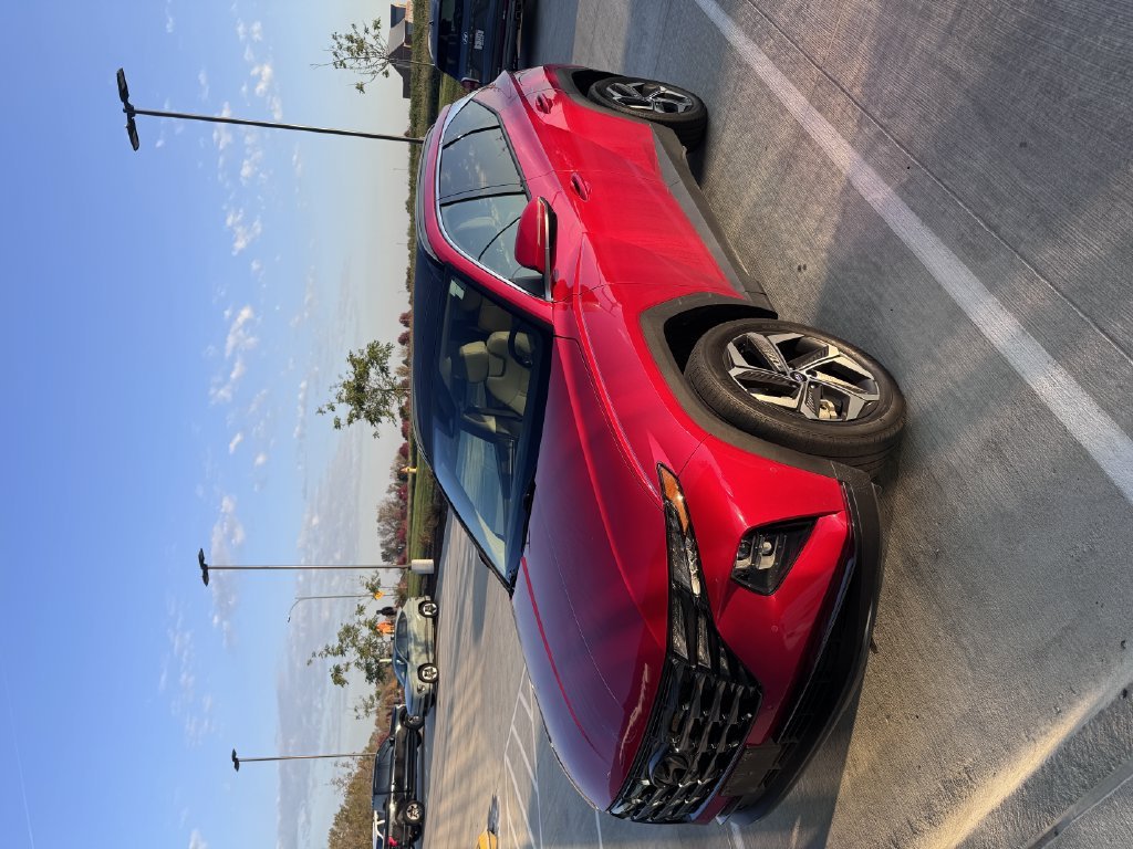 Used 2022 Calypso Red Hyundai Limited image 1
