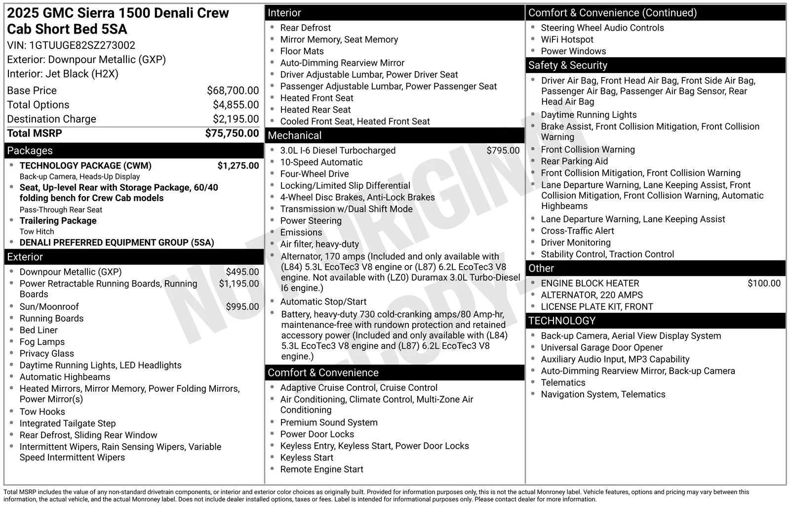 Certified Used 2025 Downpour Metallic GMC Denali image 37