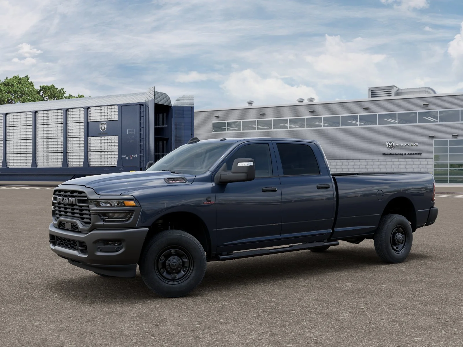 New 2026 Forged Blue Metallic Exterior Paint RAM TRADESMAN image 1