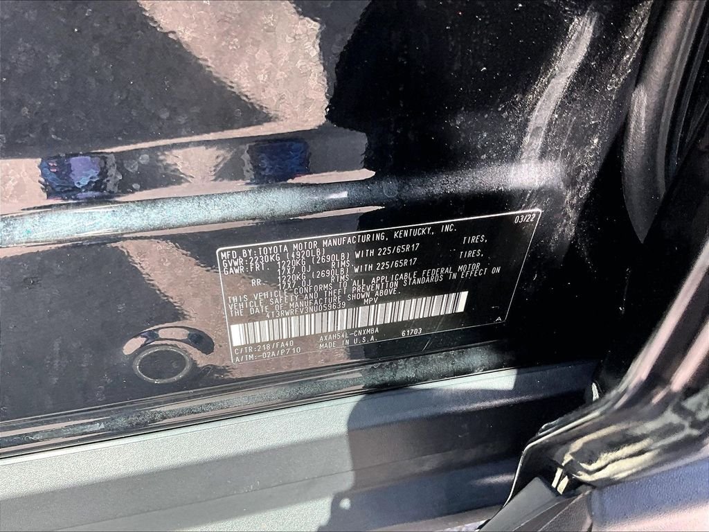 Used 2022 Midnight Black Metallic Toyota XLE image 35