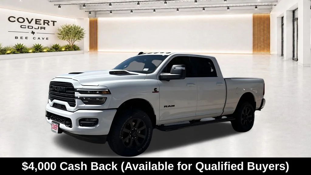 New 2026 Bright White Clear-Coat Exterior Paint RAM Laramie image 4
