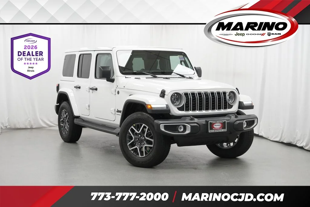 New 2026 Bright White Clear-Coat Exterior Paint Jeep Sahara image 1