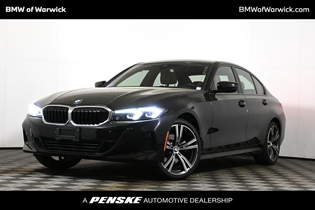 Certified Used 2023 Black Sapphire Metallic BMW 330i xDrive image 1