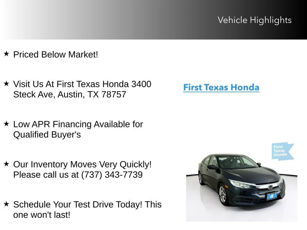 Certified Used 2018 Blue Honda LX image 10