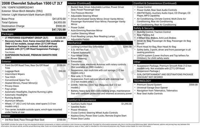 2008 Chevrolet Suburban 4WD 1500 w/LT's photo