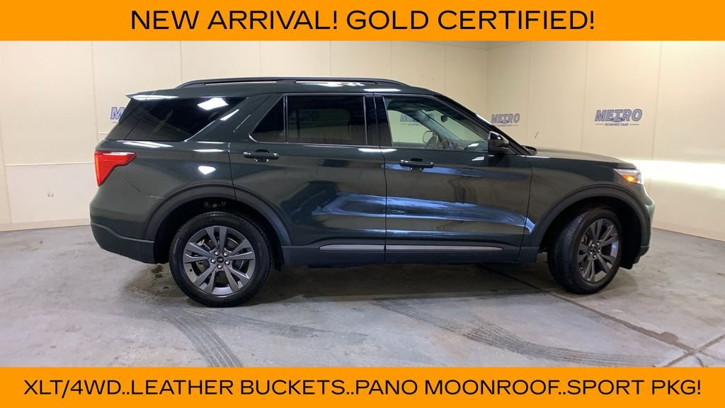 Certified Used 2023 Green Metallic Ford XLT image 2