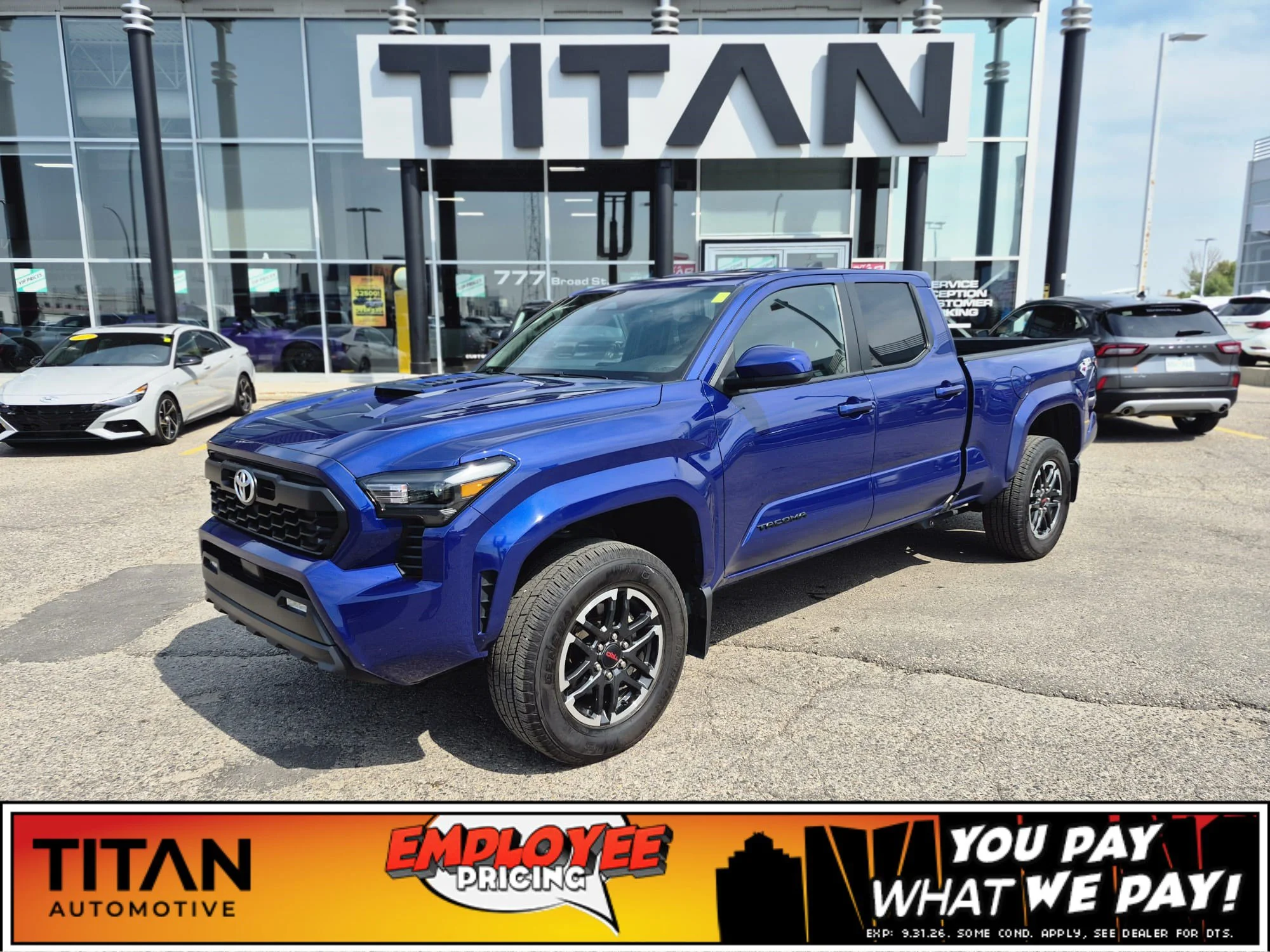 Certified Used 2024 Blue Crush Metallic Toyota TRD Sport 4x4*Htd Seats | Adaptive Cruise | CarPlay | Park Assist | Tow Pkg | Lane Keep Assist image 1